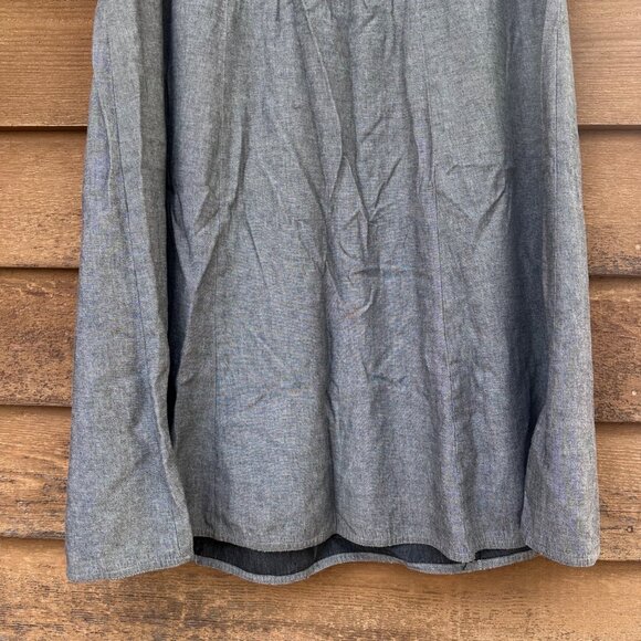 Vintage Orvis Womens Size 16 Gray Cotton Skirt Elastic Waistband Made In USA Sli - Picture 10 of 10